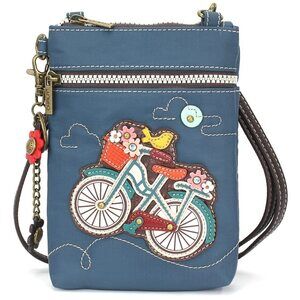 3723 Crossbody RFID Cell Phone Purse - Nylon/Faux Leather Multicolor